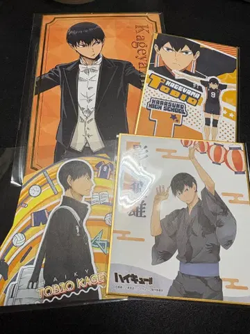 하이큐!! 미니 색지류 카게야마 세트