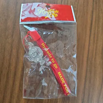 Hysteric to go 스트랩 빨간색 x 스켈레톤