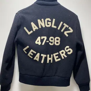 랑그리츠 가죽 울 자켓