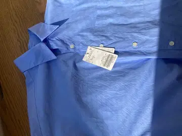 PLAGE 코튼 루즈 셔츠 블루 사이즈 F