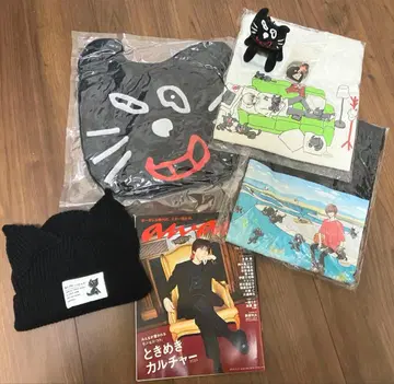 키요 고양이 쿠션 봉제 인형 T셔츠 니트캡 anan 묶음 판매