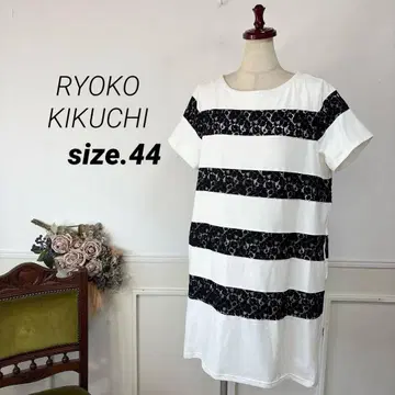 72 새상품급 빅 사이즈 RYOKO KIKUCHI 고급 원피스 15호