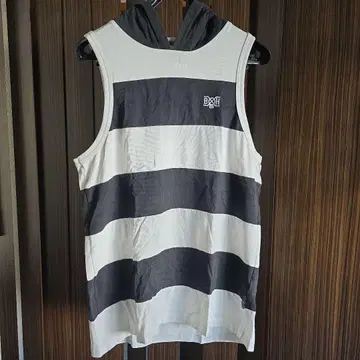 바운티 헌터 후드 부착 스트라이프 슬리브리스