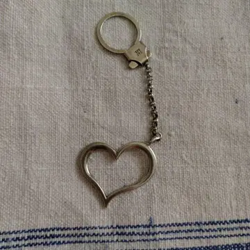 빈티지 실버925 하트 키체인