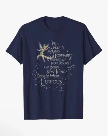 팅커벨 We're Curious D100 티셔츠 L