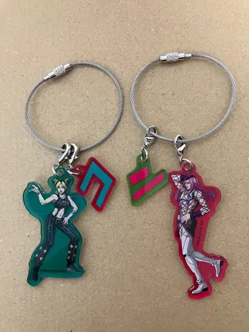 죠죠의 기묘한 모험 마츠키요 아크릴 키링 쿠죠 죠린 안나수이 2점