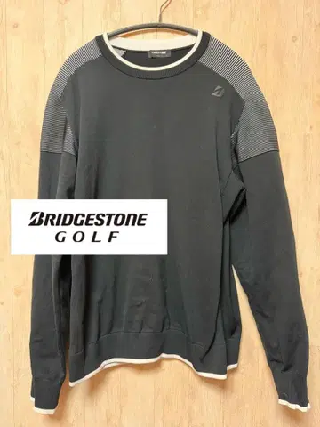 [ 애슬리트 모델 ] 브릿지스톤 TOUR B 절개 니트 블랙 L