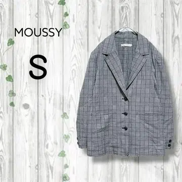 마우지 moussy 테일러드 자켓 글렌체크 포켓 그레이