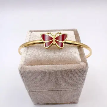 하나에모리 HANAE MORI 팔찌 뱅글 나비 골드 톤