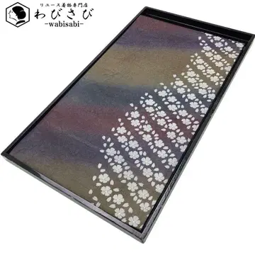 후쿠로 오비 사선 그라데이션 벚꽃 꽃 무늬 O-5680