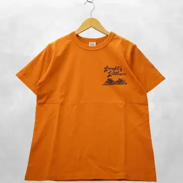 랑그리츠 레더 TYPE-A 반팔 프린트 코튼 T셔츠 S