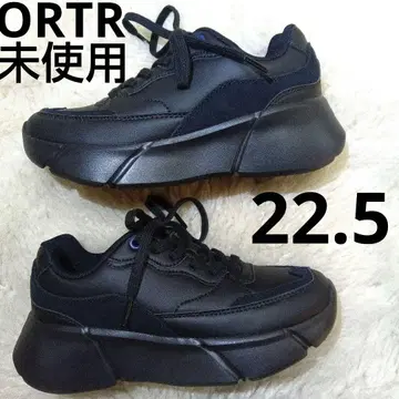 미사용 ORTR 통굽 대디 스니커즈 블랙 오리엔탈 트래픽 22.5