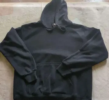 블랙 그래픽 후드티 L 사이즈