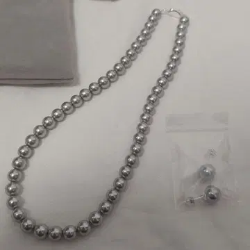 특가 세련된 실버 925 펄 목걸이 귀걸이 세트