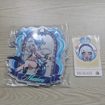 원신 한국 콜라보 거울 아크릴 스탠드 카드 무알라니 세트
