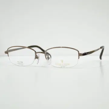 일본제 티타늄 반테 브라운 안경 프레임 렌즈 교환 가능 고급