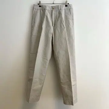 MARGARET HOWELL 코튼 린넨 팬츠 베이지 L