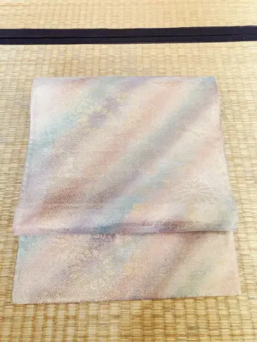 라이트 핑크 파랑 그라데이션 후쿠로 오비