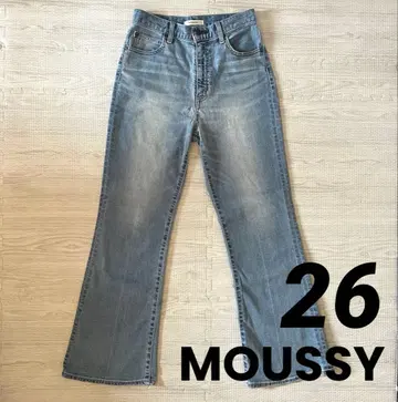 마우지 MOUSSY 플레어 청바지 여성용 26 라이트 블루