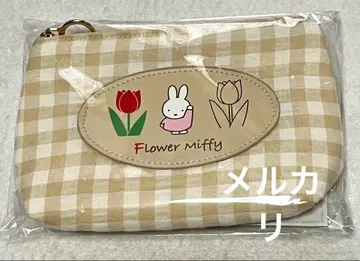 미피 플라워 미피 보트형 파우치 베이지,