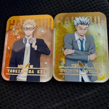 하이큐!! 오일 아크릴 스탠드 츠키시마 케이 보쿠토 코타로 2개 세트