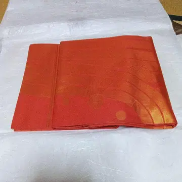 오렌지 스트라이프 도트 후쿠로 오비