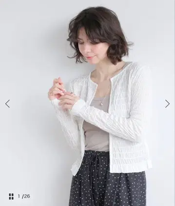 셔링 니트 가디건 스픽 앤 스팬 Spick and Span