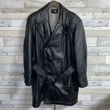 90s DOMON EX 더블 가죽 코트 양가죽 sizeM