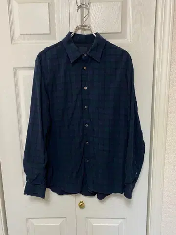 야마우치 유마츠시오치쿠 가공 셔츠 블랙워치 사이즈 4