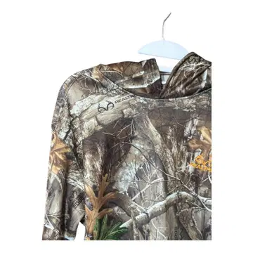 2098 리얼트리 후드티 넥워머 포함 남성용 구제 의류