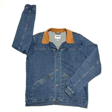 L 사이즈 랭글러 남성용 데님 자켓 스트레치 웨스턴 미국 빈티지 의류