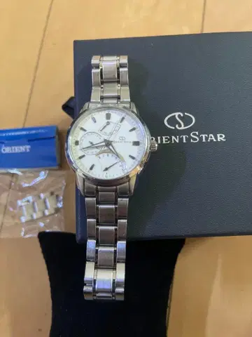 ORIENT STAR 자동 와인딩 손목시계 실버 Wz0061DE