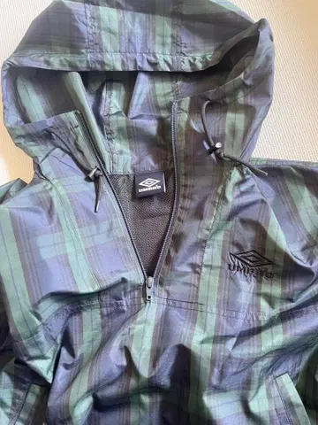 UMBRO x FREAK'S STORE/엄브로 체크 아노락 후드티