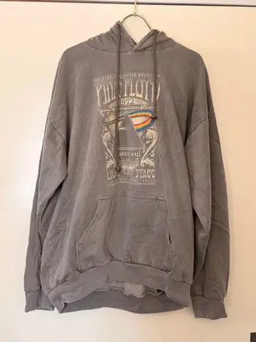 핑크 플로이드 후드티 L 사이즈 그레이 1972 핑크 플로이드
