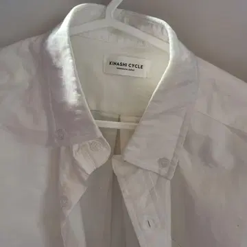 KINASHI CYCLE 화이트 긴팔 셔츠