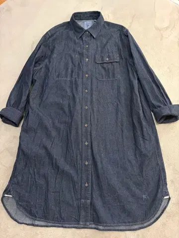 유니클로 JWA 데님 셔츠 원피스 XXL