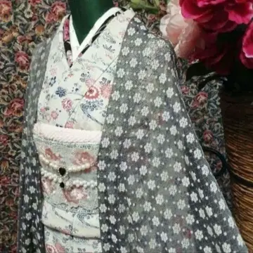 m-51 레이스 겉옷 얇은 겉옷 긴 겉옷 기모노 레이스 모몽가 코트