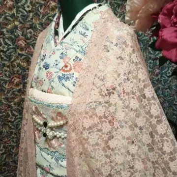 m-13 레이스 겉옷 얇은 겉옷 긴 겉옷 기모노 레이스 모몽가 코트