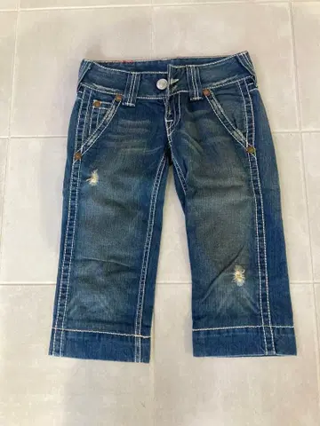 True Religion 데님 카프리 팬츠