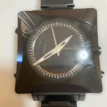 인디펜던트 블랙 스퀘어 아날로그 손목시계 일본 무브