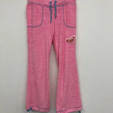 ROXY 타월 원단 팬츠 핑크 9