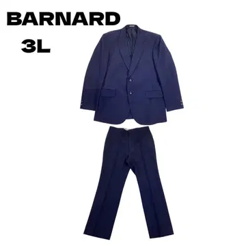 BARNARD 비즈니스 정장 셋업 네이비 3L 남성용 구제 의류