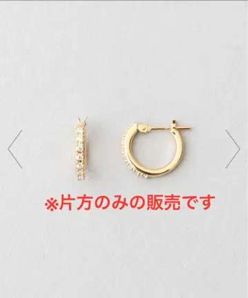 Jouete 지르코니아 후프 귀걸이 (한쪽만)