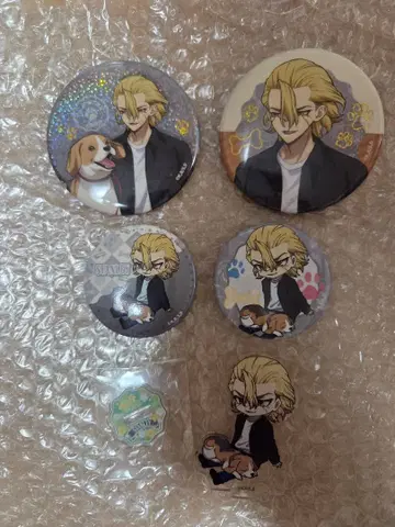 Dr.STONE with Dogs ver. 캔뱃지와 아크릴 스탠드 스탠리