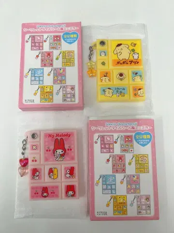 산리오 시크릿 타일씰풍 미니 거울 마이멜로디 폼폼푸딩