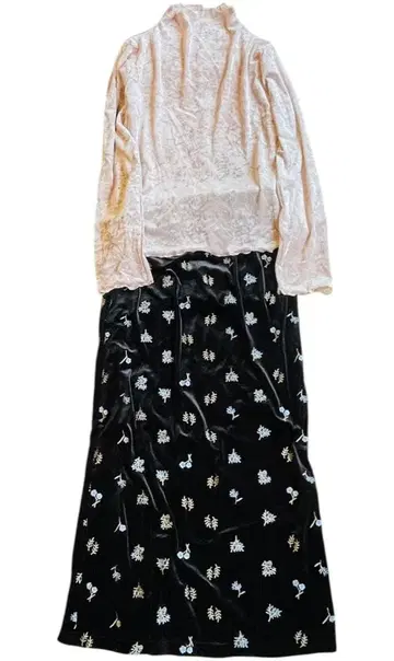 코디 세트 차오패닉 티피 꽃무늬 스커트 x 클래식 엘프 벨로아