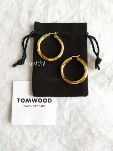 TOMWOOD 톰우드 골드 라지 후프 귀걸이 silver925