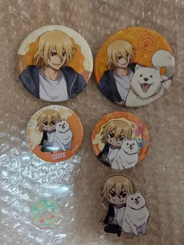 Dr.STONE with Dogs ver. 캔뱃지와 아크릴 스탠드 류스이