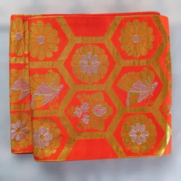 순수 실크 여아 시치고산 후쿠로 오비