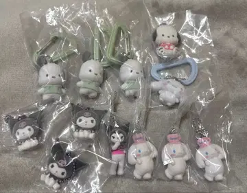 미사용품 산리오 가챠 카라비너 라이브 캐릭터 플로키 일괄